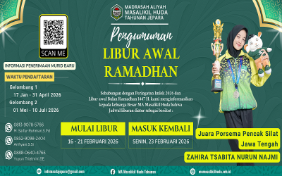 Ramadhan Tiba, MA Masalikil Huda Tahunan Berikan Waktu Persiapan bagi Siswa